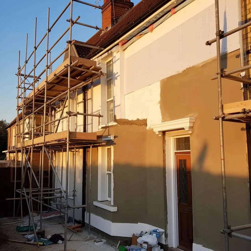 Twin chimney stack rebuild